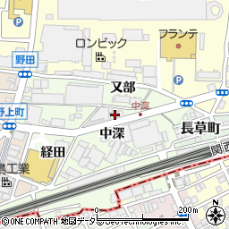 愛知県名古屋市中村区野田町中深17周辺の地図