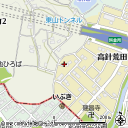 愛知県名古屋市名東区猪高町大字高針荒田周辺の地図