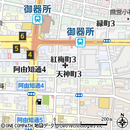 愛知県名古屋市昭和区紅梅町3丁目8-1周辺の地図