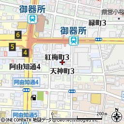 愛知県名古屋市昭和区紅梅町3丁目8-3周辺の地図