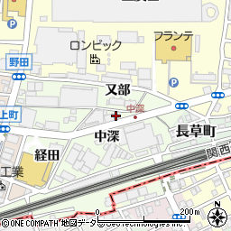 愛知県名古屋市中村区野田町中深16周辺の地図