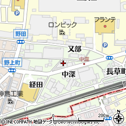 愛知県名古屋市中村区野田町中深18周辺の地図