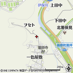 愛知県豊田市篠原町一色屋敷18周辺の地図