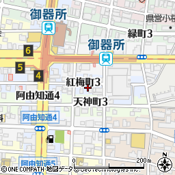 愛知県名古屋市昭和区紅梅町3丁目8-2周辺の地図