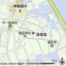 愛知県津島市中一色町清光坊137周辺の地図