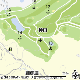 愛知県豊田市芳友町神田周辺の地図