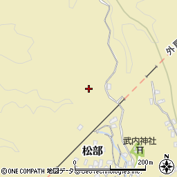 千葉県勝浦市松部周辺の地図