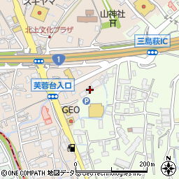 三島芙蓉台簡易郵便局周辺の地図