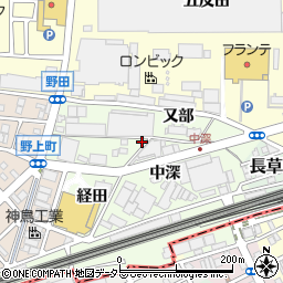 愛知県名古屋市中村区野田町経田52周辺の地図