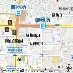 愛知県名古屋市昭和区紅梅町3丁目周辺の地図