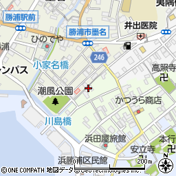 千葉県勝浦市勝浦85周辺の地図