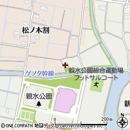 愛知県愛西市落合町新田5周辺の地図