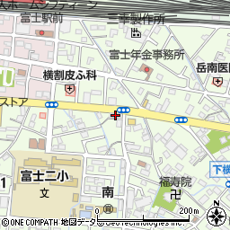 国際ことば学院富士山日本語学校周辺の地図