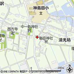 愛知県津島市中一色町清光坊46周辺の地図