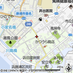 千葉県勝浦市勝浦周辺の地図