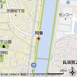 愛知県名古屋市中川区富田町大字松下周辺の地図