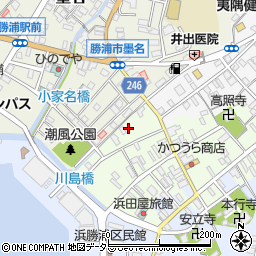 千葉県勝浦市勝浦83周辺の地図