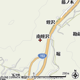 愛知県豊田市富岡町南蛭沢周辺の地図