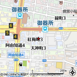 愛知県名古屋市昭和区紅梅町3丁目9-2周辺の地図