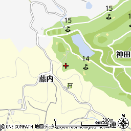 愛知県豊田市芳友町（藤内）周辺の地図