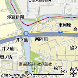 愛知県海部郡蟹江町須成西河原1430周辺の地図