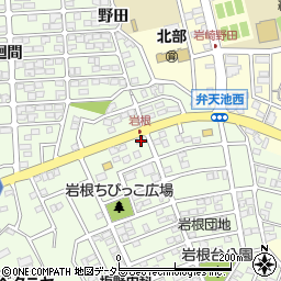愛知県日進市岩崎町岩根136周辺の地図