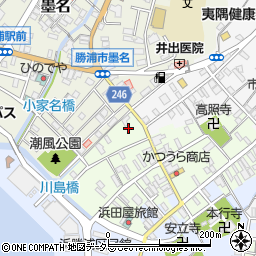 千葉県勝浦市勝浦79周辺の地図