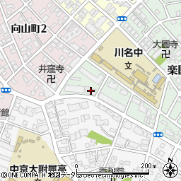 愛知県名古屋市昭和区楽園町151周辺の地図