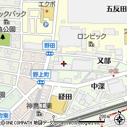 愛知県名古屋市中村区野田町（東竪出）周辺の地図