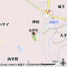 金泉寺周辺の地図