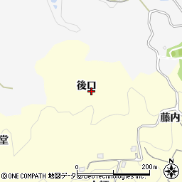 愛知県豊田市芳友町後口周辺の地図