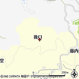 愛知県豊田市芳友町（後口）周辺の地図