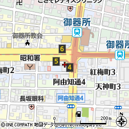 三菱ＵＦＪ銀行御器所 ＡＴＭ周辺の地図