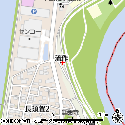愛知県名古屋市中川区富田町大字長須賀流作周辺の地図