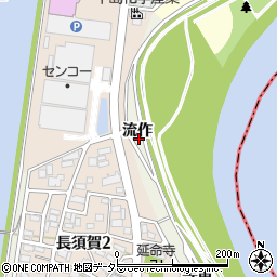 愛知県名古屋市中川区富田町大字長須賀（流作）周辺の地図