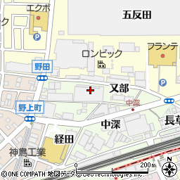 愛知県名古屋市中村区野田町大池周辺の地図
