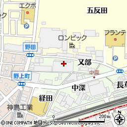 愛知県名古屋市中村区野田町（大池）周辺の地図