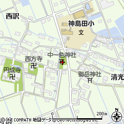 愛知県津島市中一色町清光坊3周辺の地図