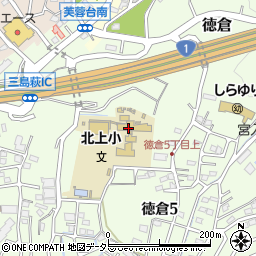 三島市役所　北上放課後児童クラブ周辺の地図