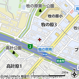 愛知県名古屋市名東区牧の原3丁目1008周辺の地図