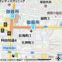 御器所東自転車駐車場管理事務所周辺の地図