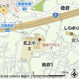 三島市役所　北上第二放課後児童クラブ周辺の地図
