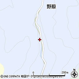 岡山県美作市野原75周辺の地図