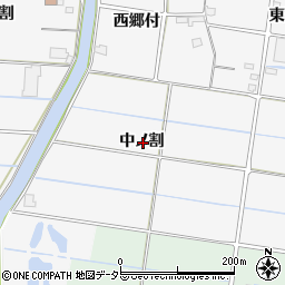 愛知県愛西市山路町中ノ割周辺の地図