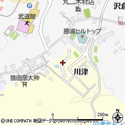 千葉県勝浦市川津1周辺の地図