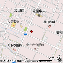愛知県愛西市北一色町昭和301周辺の地図
