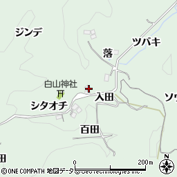 愛知県豊田市大塚町入田周辺の地図