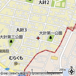 愛知県名古屋市名東区大針3丁目周辺の地図