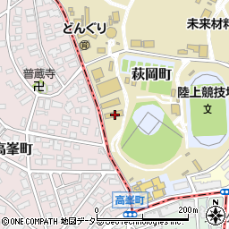 愛知県名古屋市千種区萩岡町122周辺の地図