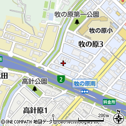 愛知県名古屋市名東区牧の原3丁目1013周辺の地図